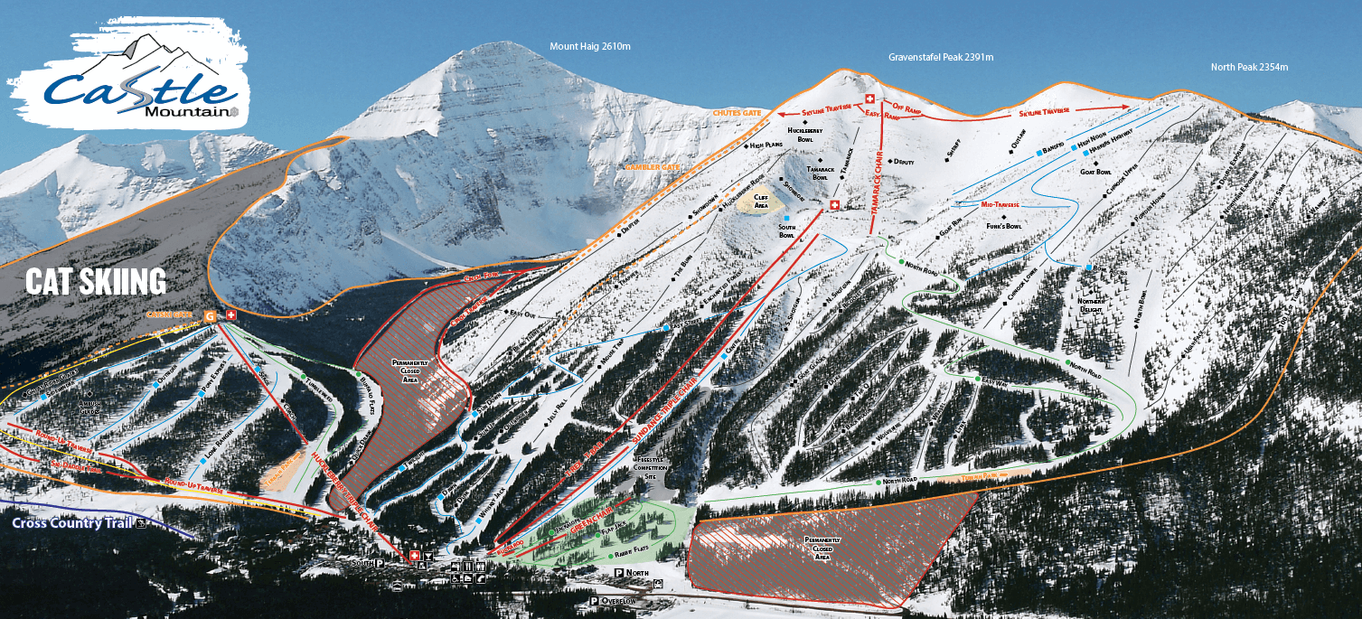 Значительное расширение ландшафта курорта Castle Mountain Resort, AB