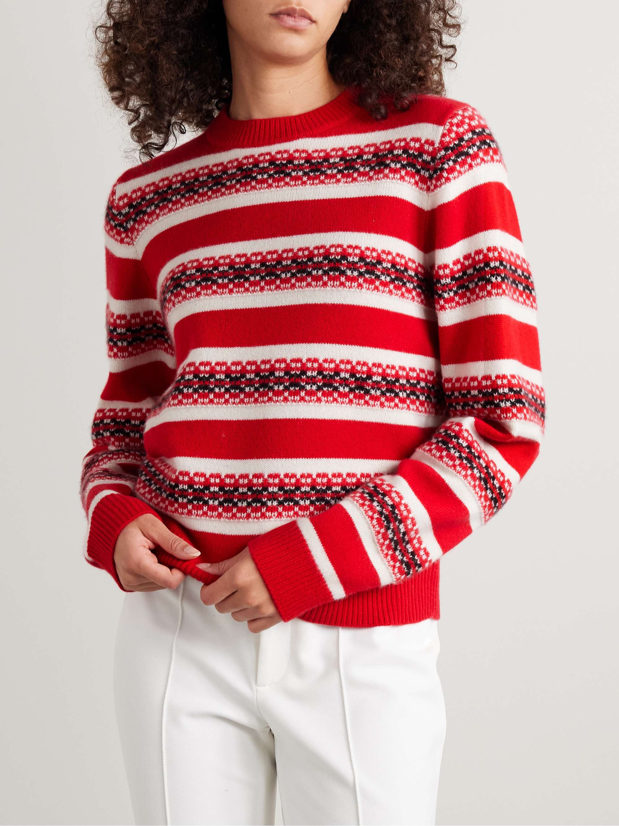 Свитер Fair Isle из кашемира и жаккарда