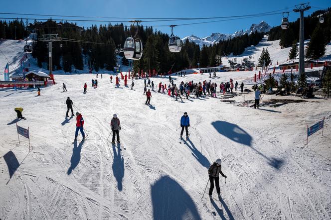 Courchevel 1850 Resort на юго -востоке Франции, 14 февраля 2023 года.