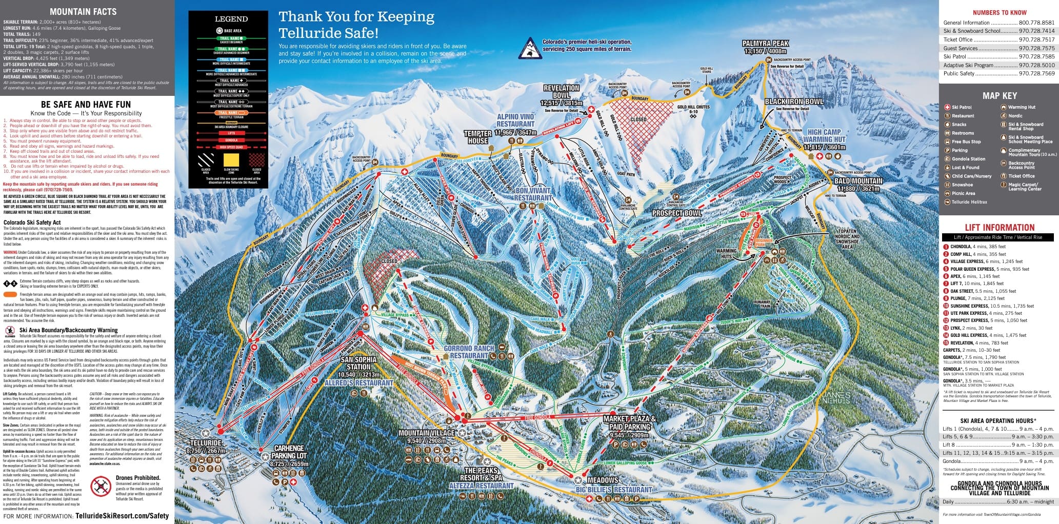 Telluride предлагает замену двух подъемников председателя