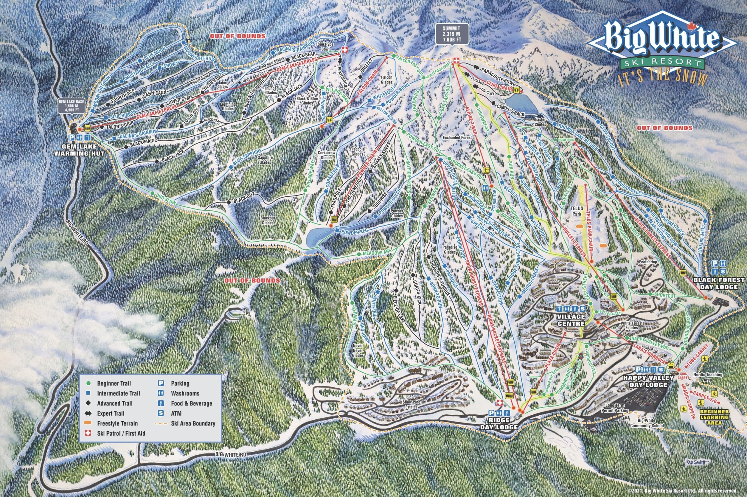 Big White Ski Resort объявляет об обновлениях 9,4 млн. Долл. США.