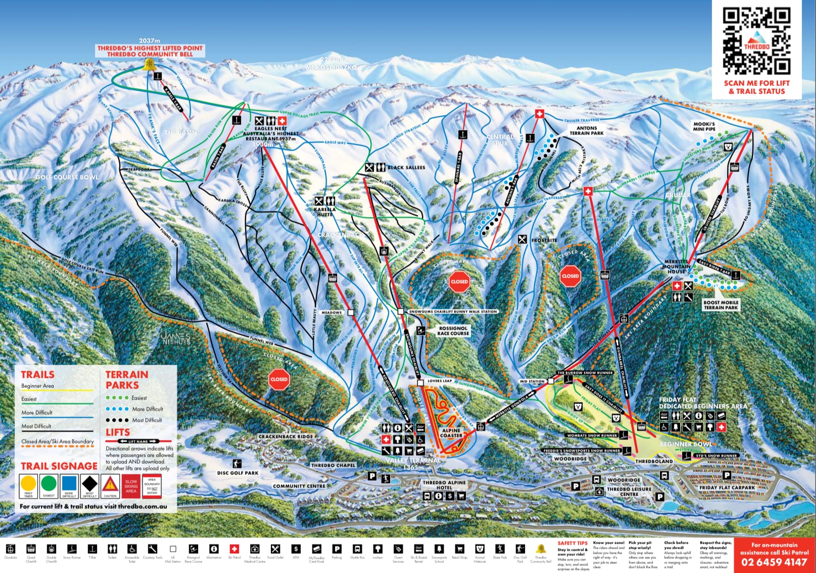 Thredbo, Australia, условия отчет: совершенство синей птицы