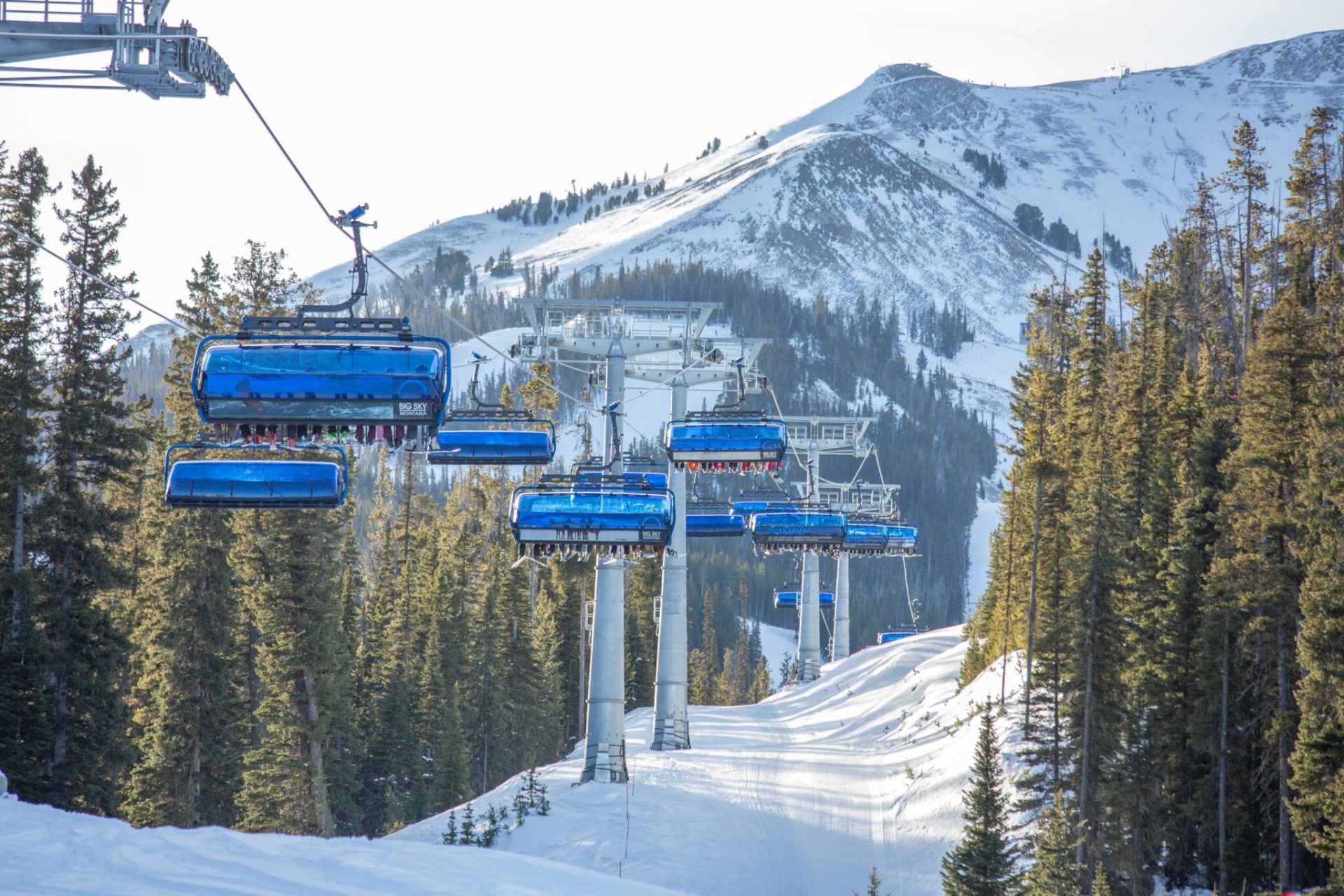 Big Sky Resort, MT, завершает массовый 9-летний проект обновления лифта