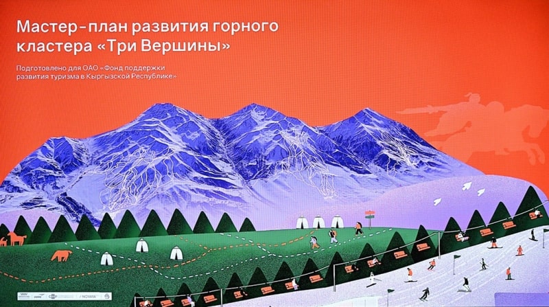 Фундамент, заложен в крупнейшем горнолыжном курорте Центральной Азии в Кыргызстане