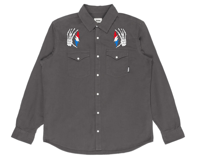 PS Chainstitch X Grateful Dead - Dead Threads Вышитая западная рубашка