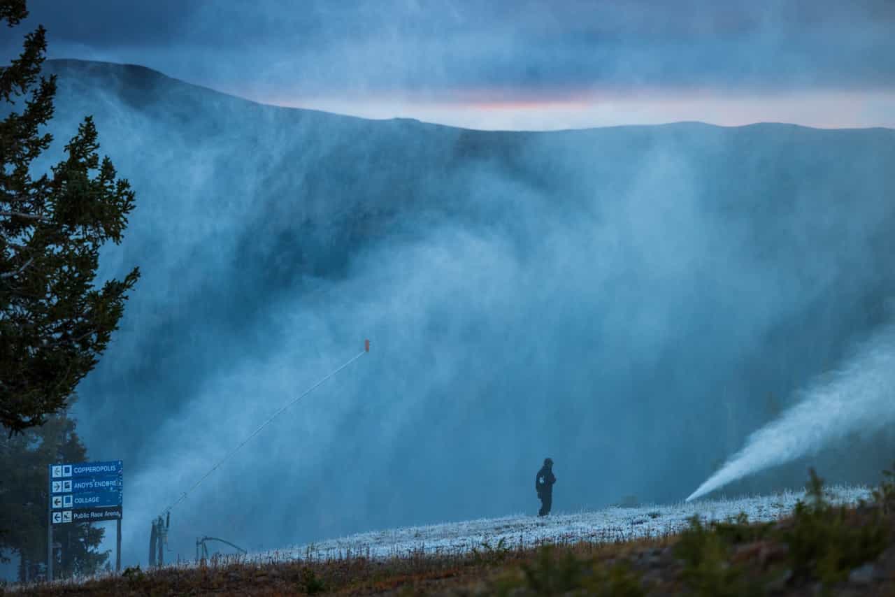 Первый день снегоставления. | Фото: Ян Зиннер/Медная гора