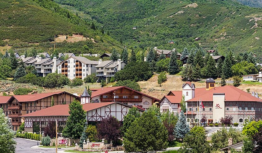 Курорт Церматт в Мидуэе, штат Юта.