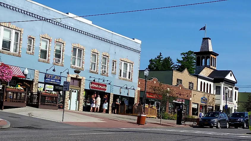 Центр города Лейк-Джордж, Нью-Йорк