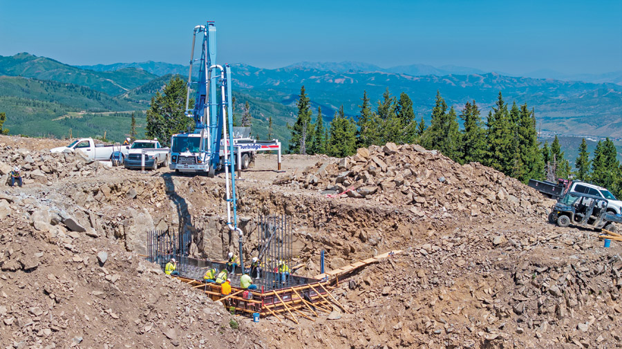 основание подъемной башни