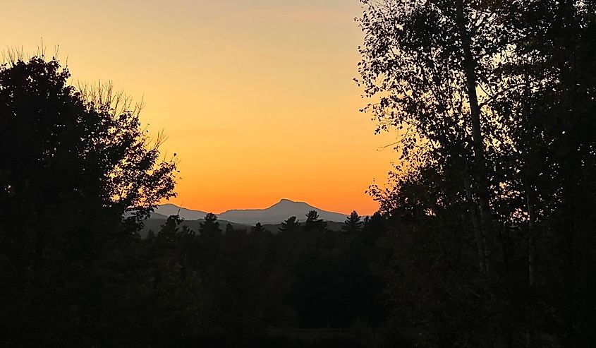 Вид на Верблюжий горб в Вермонте