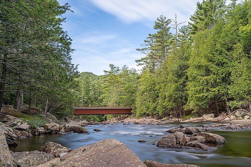 Красивая природа в долине Кин, Нью-Йорк