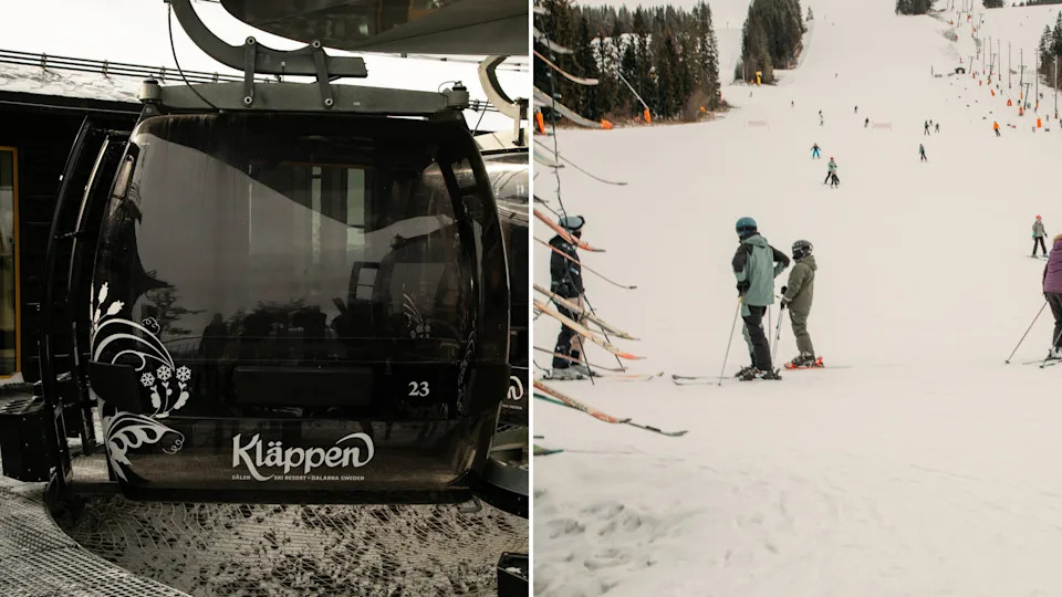 Горнолыжный курорт Кклап в Швеции.