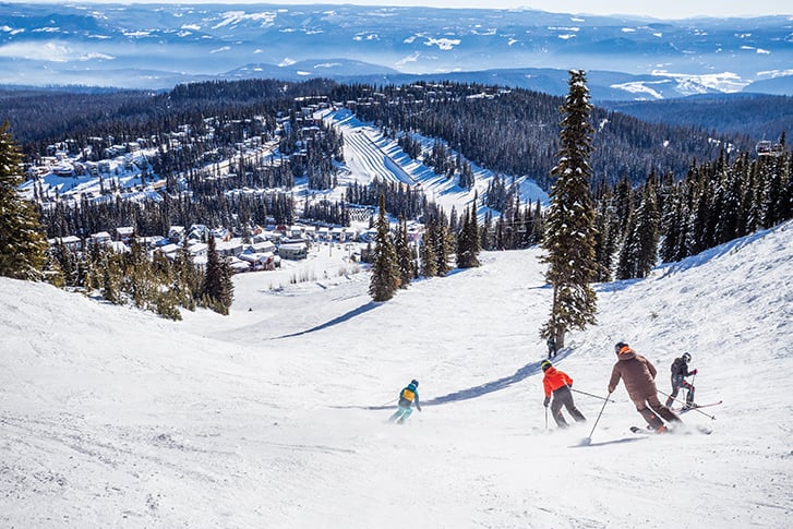 Горнолыжный курорт Оканаган, напоминающий Европу, но без ценника