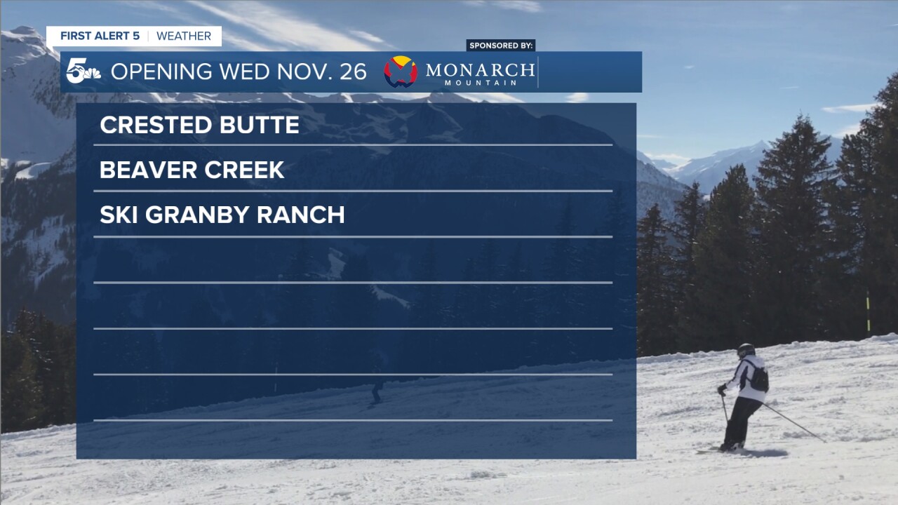 В преддверии Дня Благодарения на следующей неделе откроются как минимум три дополнительных курорта.