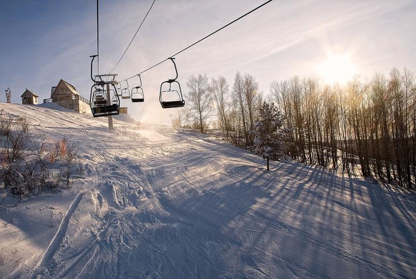 На горнолыжном комплексе