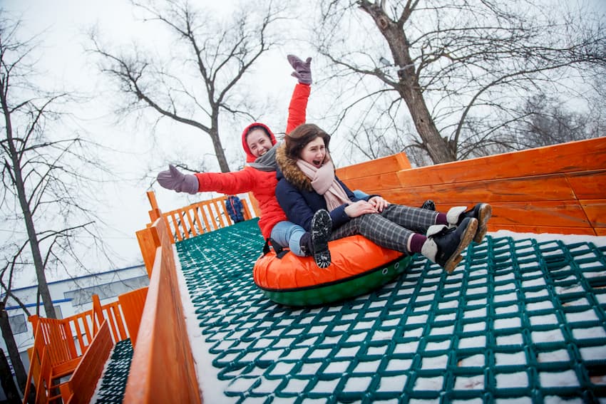 Тюбинговая трасса в парк-отеле