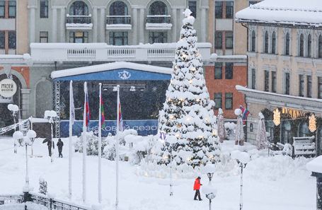 Вид на курорт «Роза Хутор».